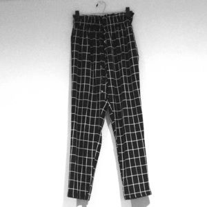 Grid Printed Pants